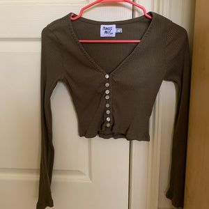 Princess Polly Cropped Long-sleeve Top